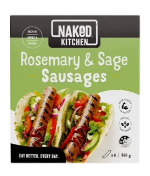 Naked Kitchen rosemary sausages